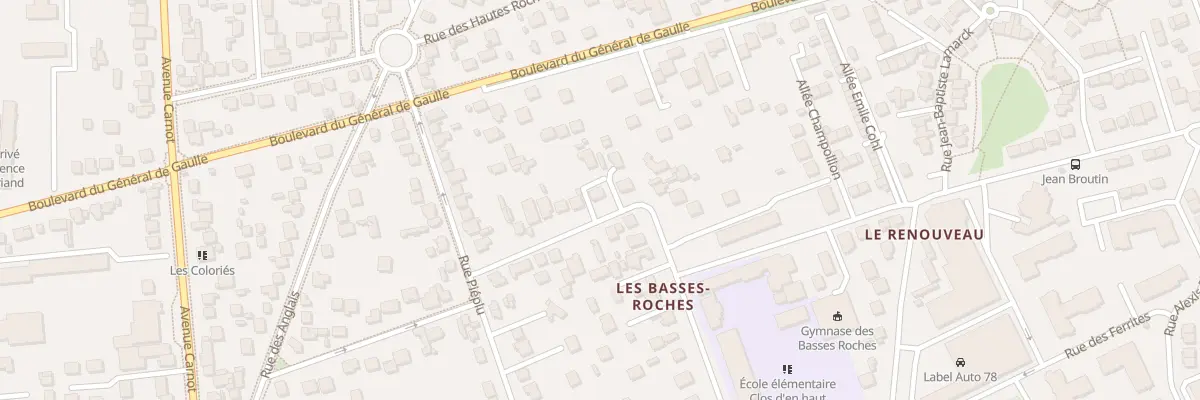 Plan du 58 Rue des Basses Roches à Conflans-Sainte-Honorine