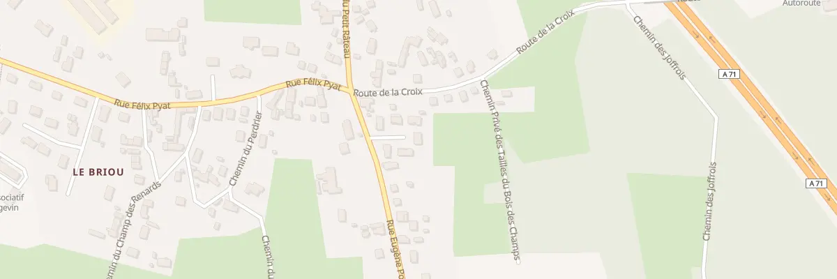 Plan du 144B Rue Eugène Pottier à Vierzon