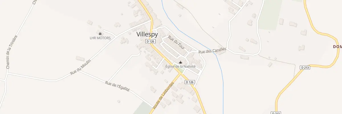 Plan du 54 Le Village à Villespy
