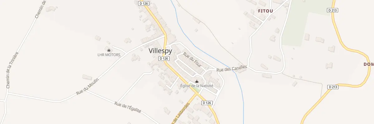 Plan du 34 Le Village à Villespy