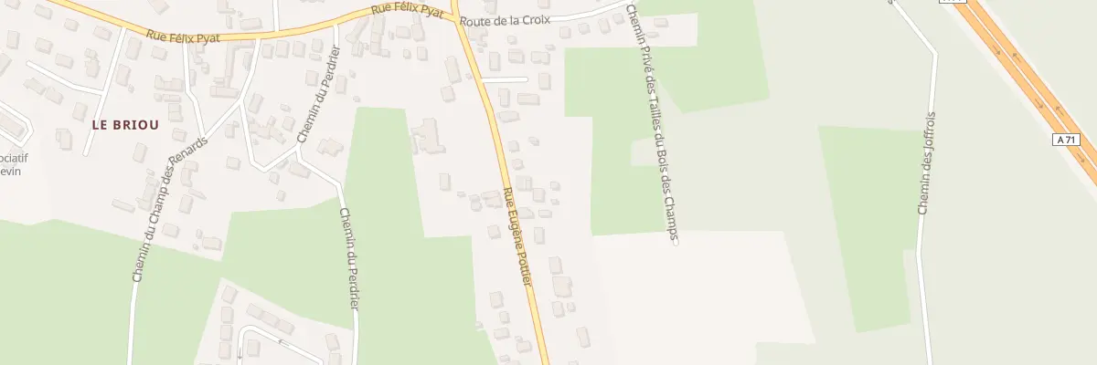 Plan du 134 Rue Eugène Pottier à Vierzon