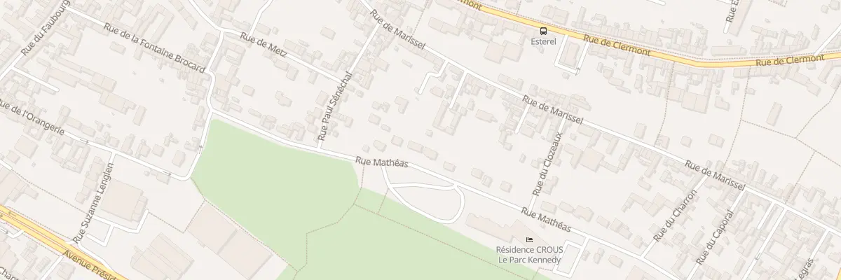 Plan du 33 Rue Mathéas à Beauvais