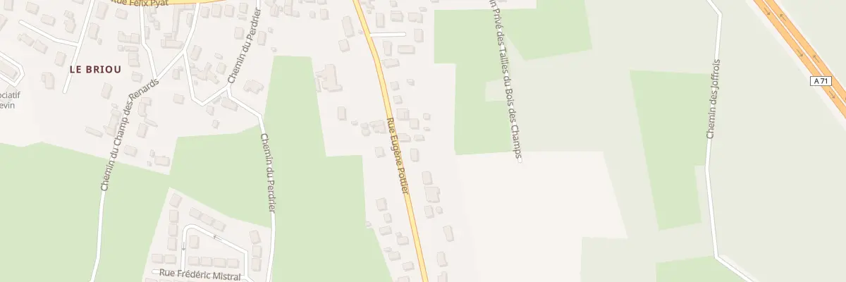 Plan du 130 Rue Eugène Pottier à Vierzon