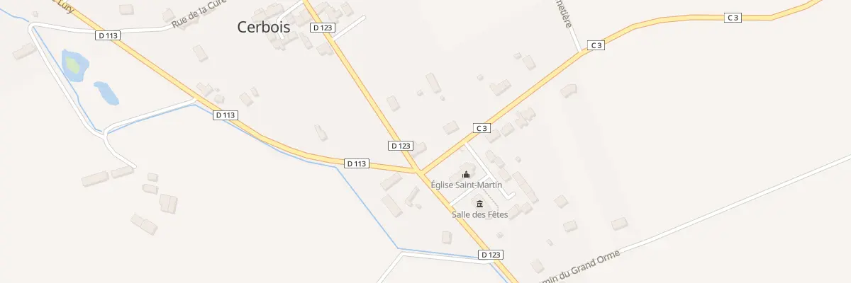 Plan du 2 Rue du Château à Cerbois