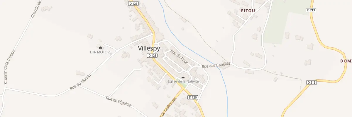 Plan du 33 Le Village à Villespy
