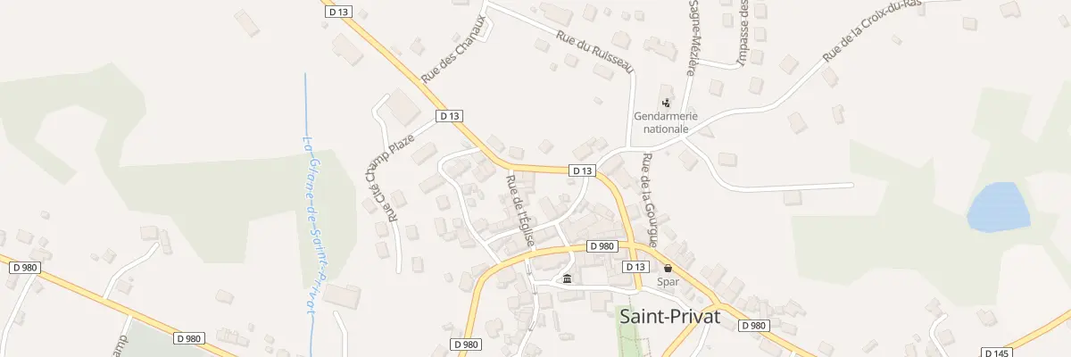 Plan du 9 Rue de la Gane à Saint-Privat