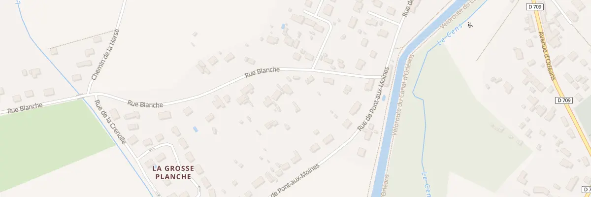 Plan du 13 Rue Blanche à Donnery