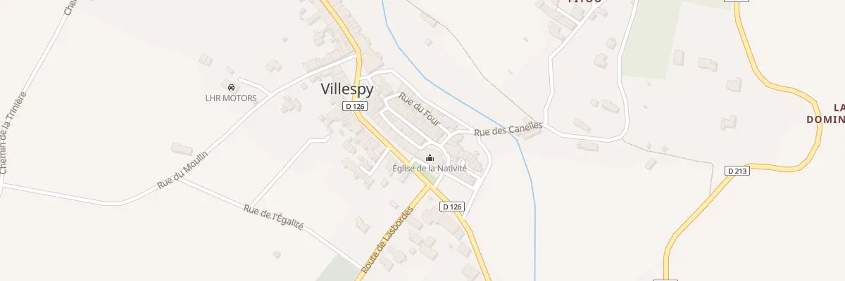 Plan du 55 Le Village à Villespy