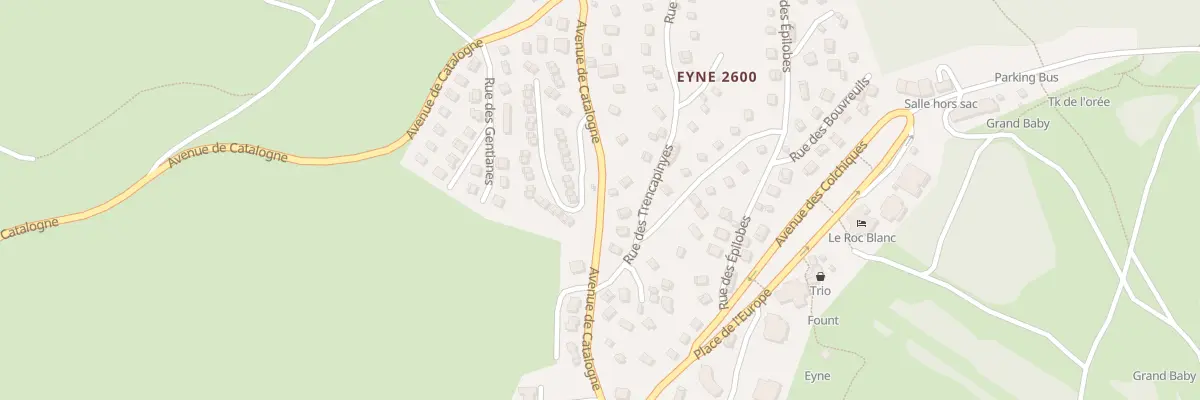 Plan du 9001 Res Les Roques Blanques à Eyne