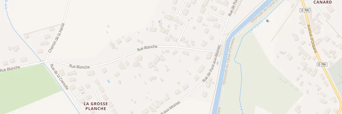 Plan du 11 Rue Blanche à Donnery