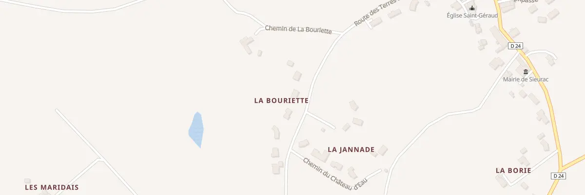Plan du 5148 La Bouriette à Sieurac