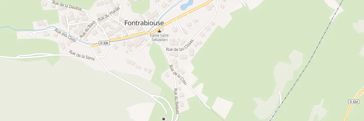 Plan du 9109 Le Village à Fontrabiouse