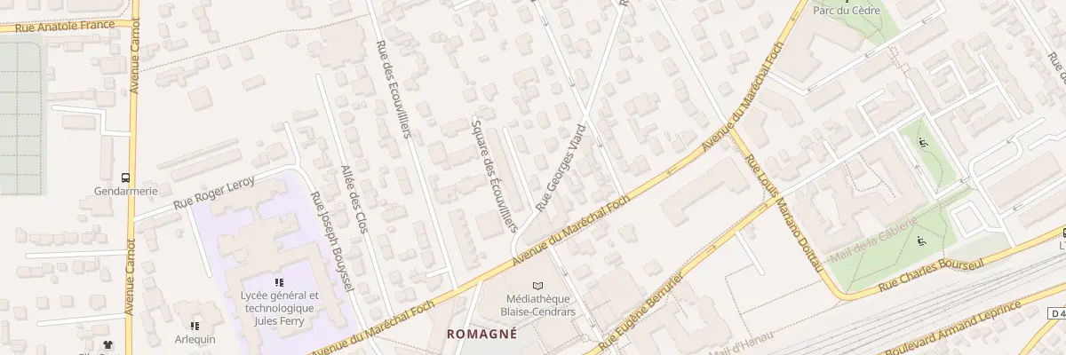 Plan du 13 Rue Georges Viard à Conflans-Sainte-Honorine
