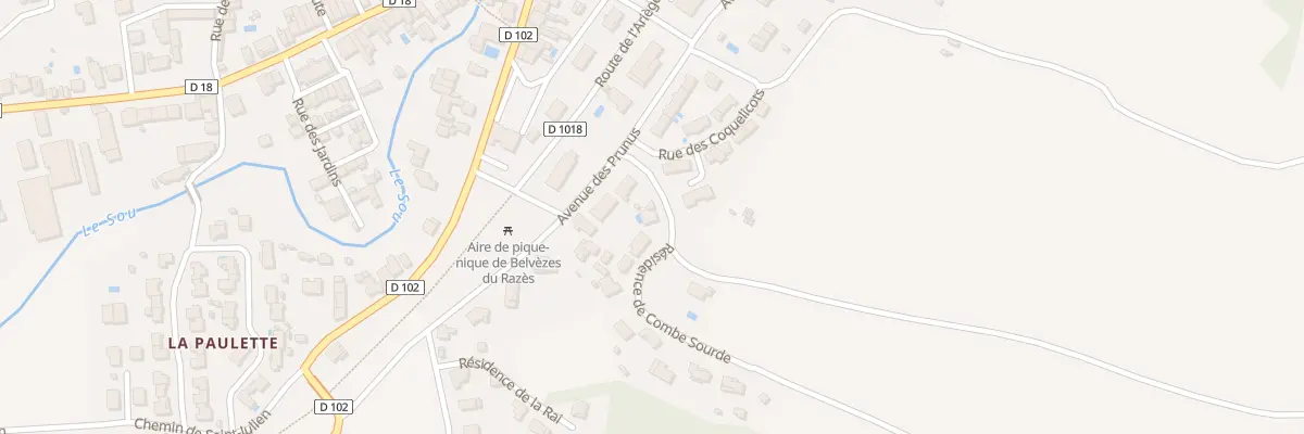 Plan du 2 Res de Combe Sourde à Belvèze-du-Razès