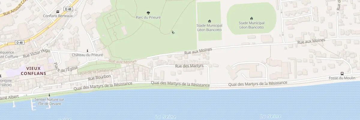 Plan du 12 Rue aux Moines à Conflans-Sainte-Honorine