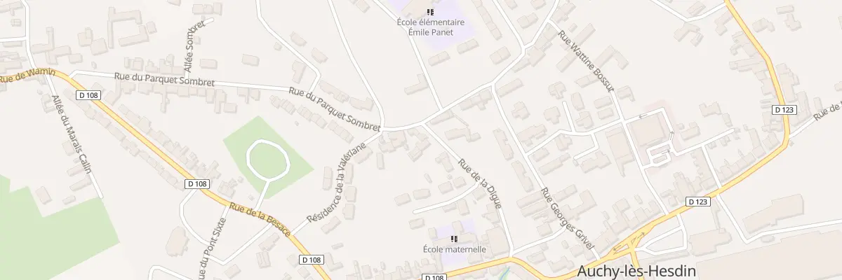 Plan du 3 Rue du Parquet Sombret à Auchy-lès-Hesdin