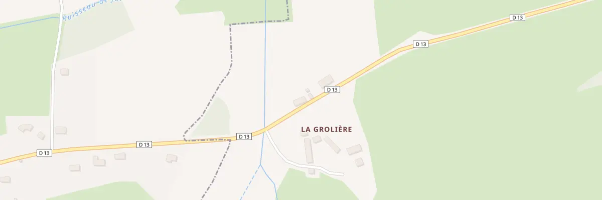 Plan du 1 La Grolière à Parsac
