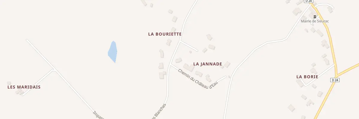 Plan du 5137 La Jannade à Sieurac