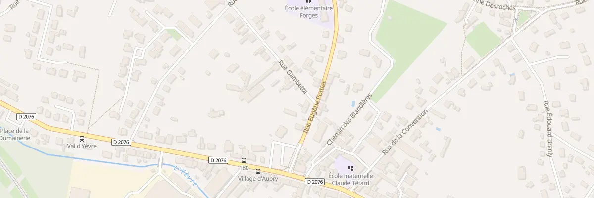 Plan du 11 Rue Eugène Pottier à Vierzon