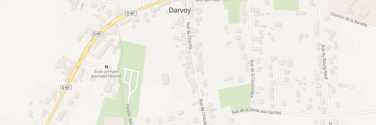 Plan du 16 Rue de Chaudy à Darvoy