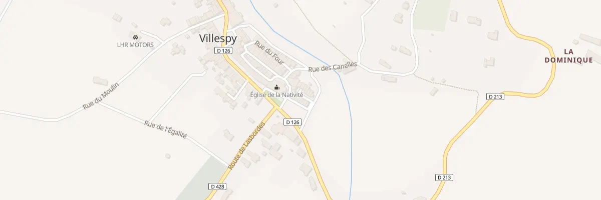 Plan du 58 Le Village à Villespy
