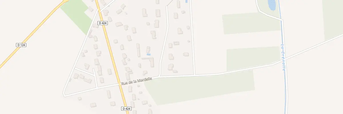 Plan du 4 Rue de la Mardelle à Traînou