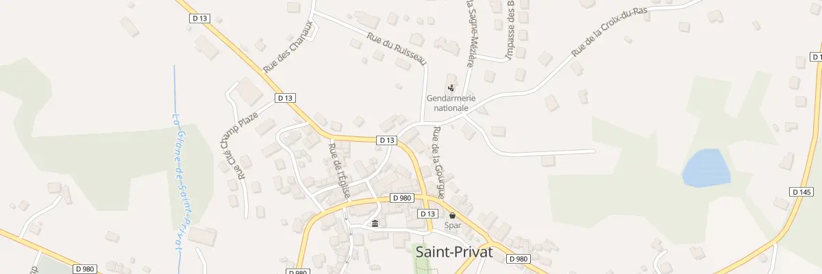 Plan du 8 Rue de la Gane à Saint-Privat