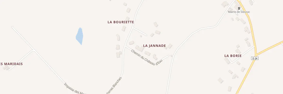 Plan du 5124 La Jannade à Sieurac