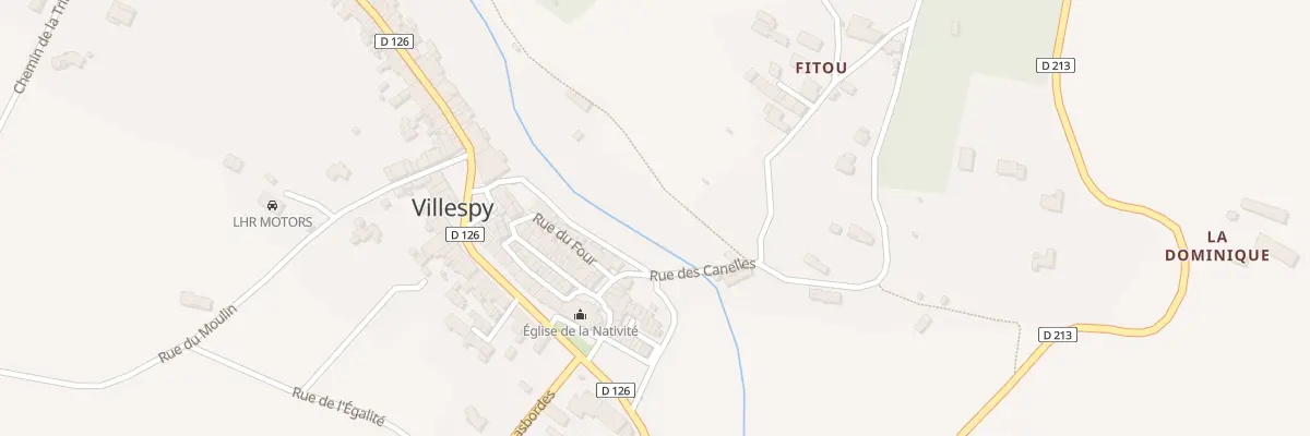 Plan du 178 Fitou à Villespy