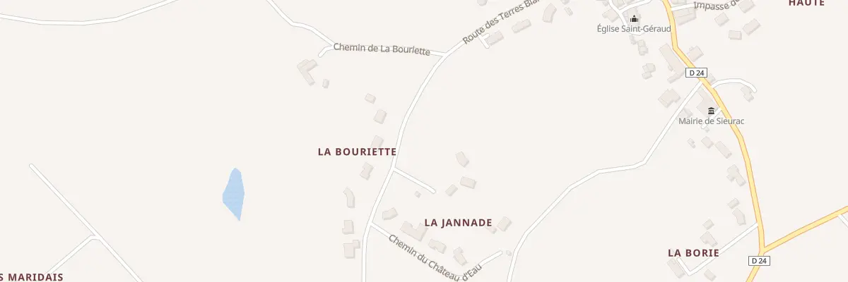 Plan du 17 Rte des Terres Blanches à Sieurac