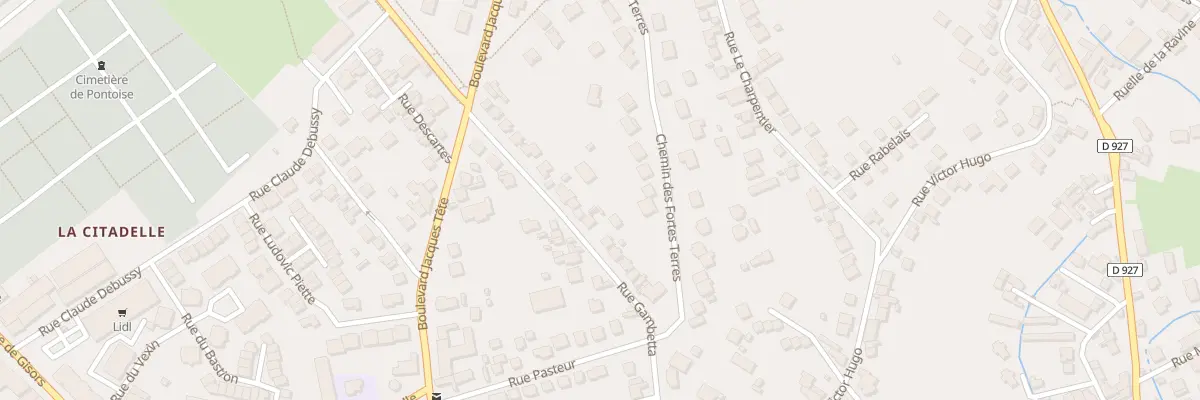 Plan du 30 Rue Gambetta à Pontoise