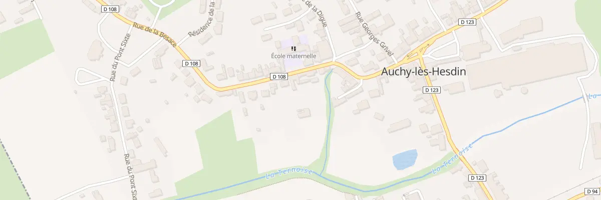 Plan du 25 Rue de la Besace à Auchy-lès-Hesdin