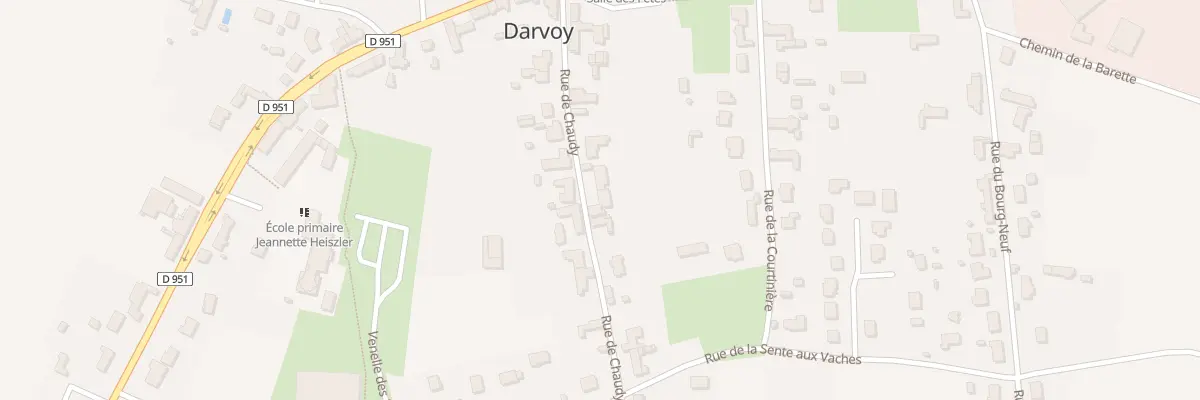 Plan du 11 Rue de Chaudy à Darvoy