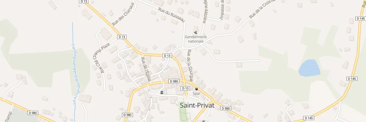 Plan du 6 Rue de la Gane à Saint-Privat