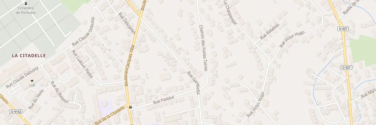 Plan du 22 Rue Gambetta à Pontoise