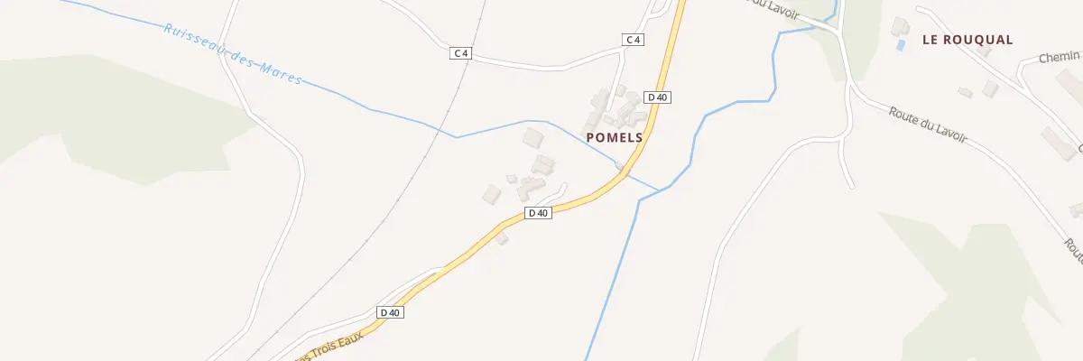 Plan du 5164 Pomels à Savignac