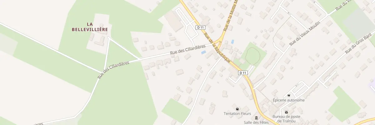 Plan du 73 Rue des Cillardières à Traînou