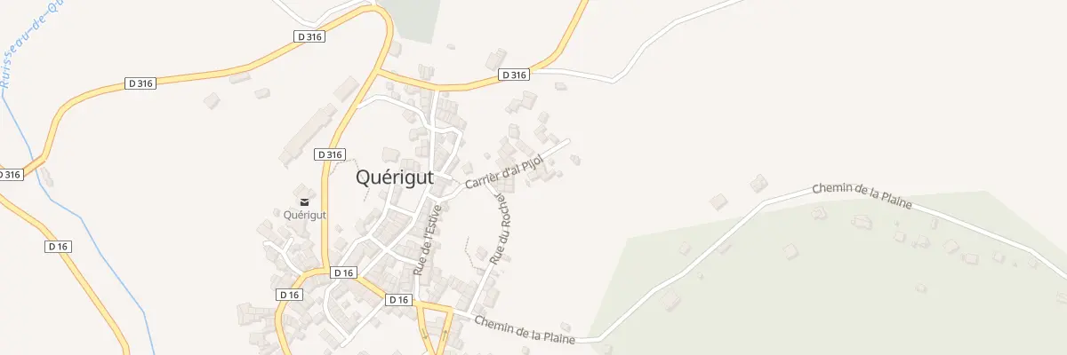 Plan du 14 Qua de la Bergerie à Quérigut