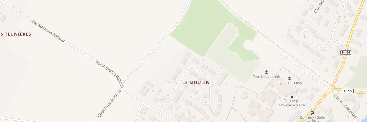 Plan du 17 Clos du Moulin à Donnery