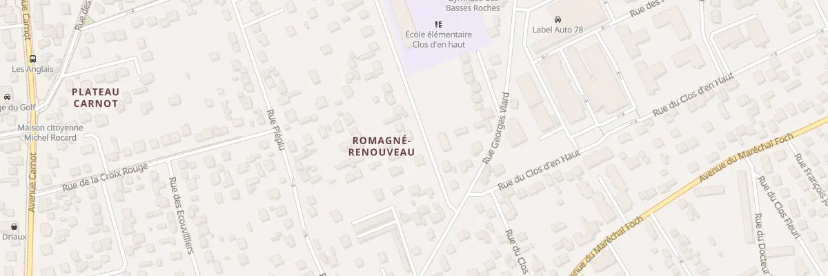 Plan du 15 Rue des Basses Roches à Conflans-Sainte-Honorine