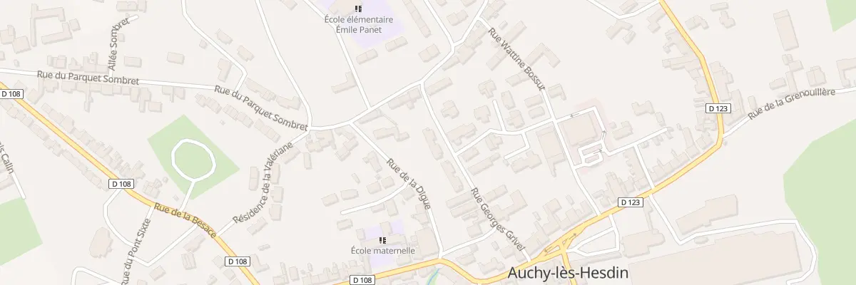 Plan du 17 Rue Georges Grivel à Auchy-lès-Hesdin