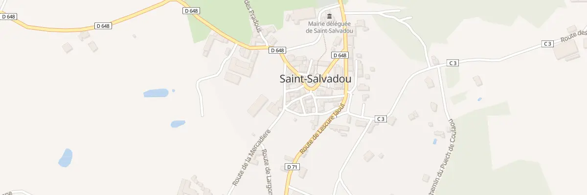 Plan du 5023 Saint Salvadou au Bas Ségala