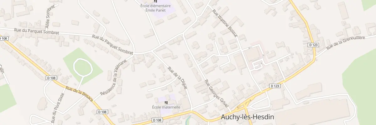 Plan du 15 Rue Georges Grivel à Auchy-lès-Hesdin
