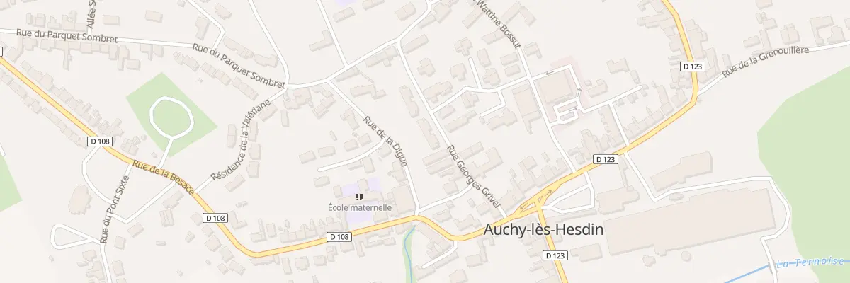Plan du 7 Rue Georges Grivel à Auchy-lès-Hesdin
