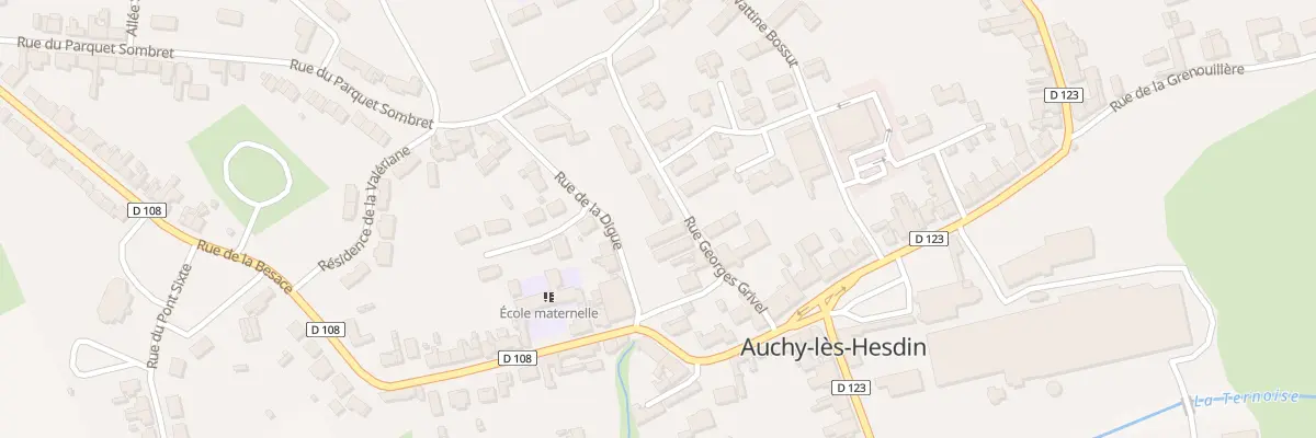 Plan du 5 Rue Georges Grivel à Auchy-lès-Hesdin