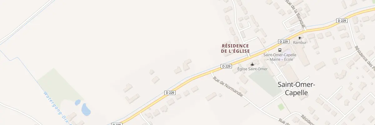 Plan du 754 Rte Départementale à Saint-Omer-Capelle