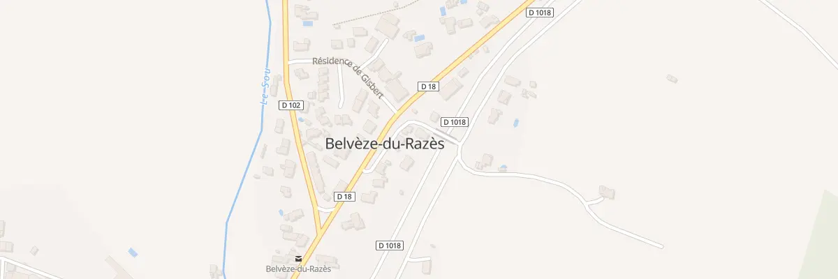 Plan du 204B A Gisbert à Belvèze-du-Razès