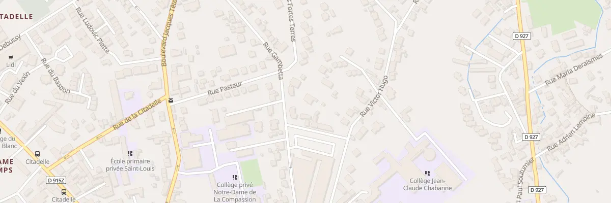 Plan du 8 Rue Gambetta à Pontoise