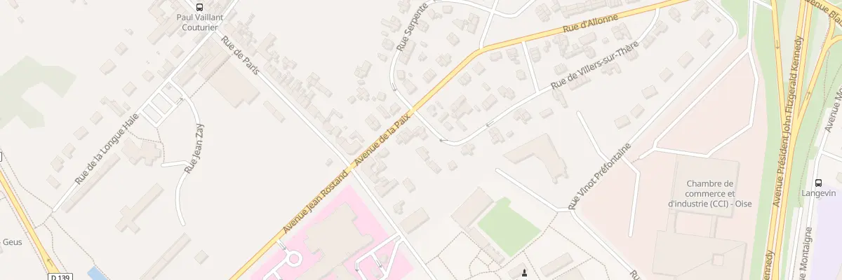 Plan du 2 Rue de Villers-sur-Thère à Beauvais