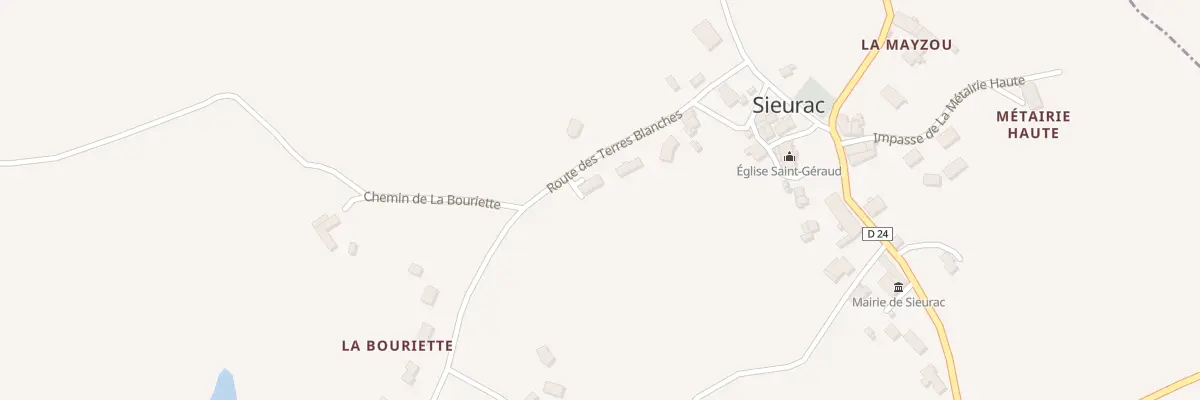 Plan du 7 Rte des Terres Blanches à Sieurac